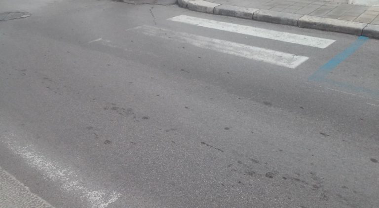 strisce pedonali cancellate