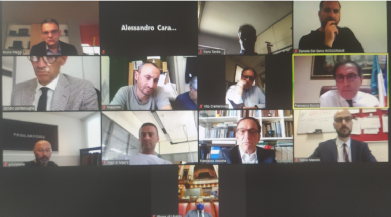 videoconferenza- Ministro Boccia con imprendiori martinesi