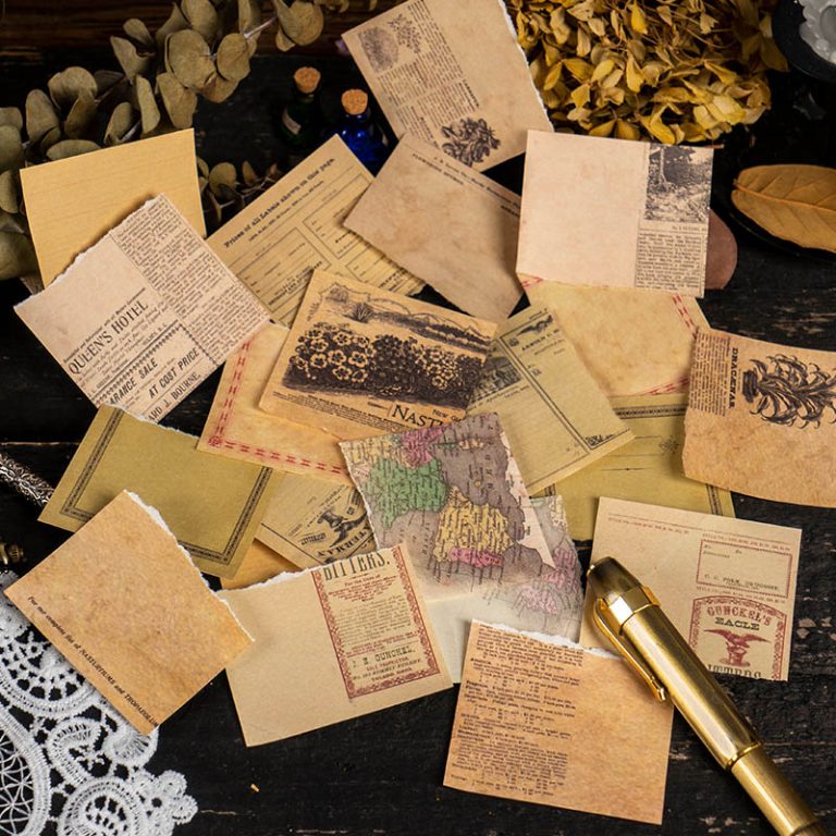 50-pz-set-libri-antichi-lettera-materiale-sfondo-carta-spazzatura-diario-Planner-Scrapbooking-Vintage-decorativo-fai