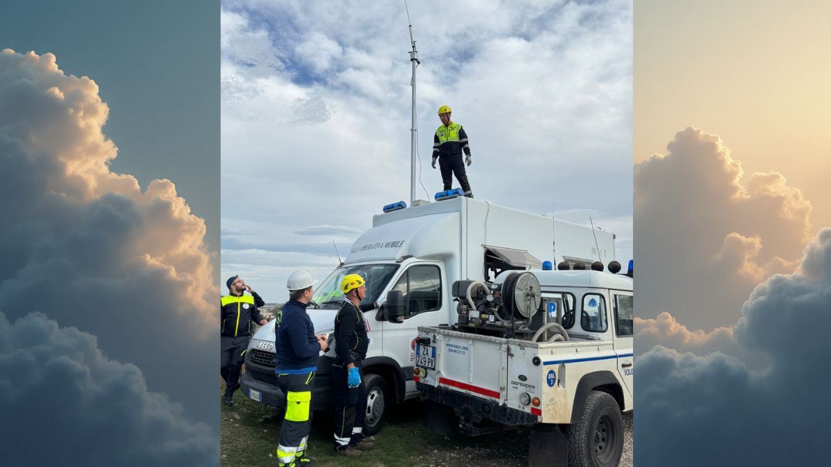 volontari FIR-CB durante esercitazione di comunicazione d’emergenza in Puglia