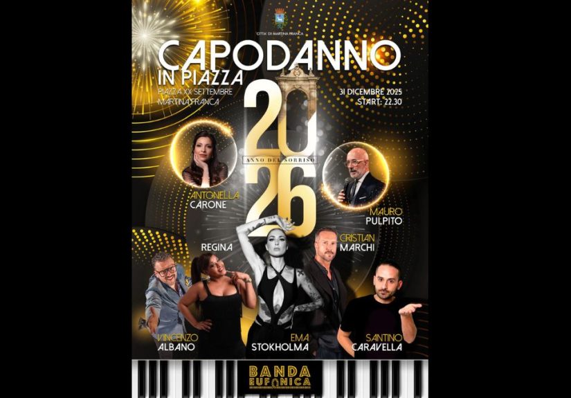 Eventi culturali in Puglia a Martina Franca durante il Capodanno in piazza XX Settembre