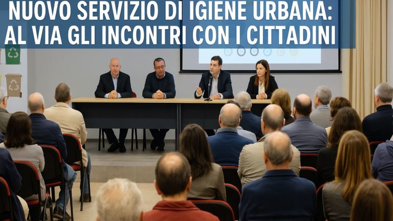 Nuovo servizio di igiene urbana presentato ai cittadini durante incontro pubblico