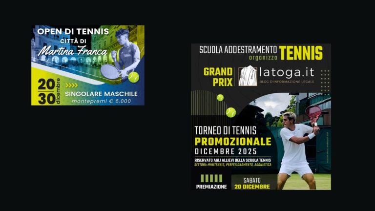 eventi sportivi in Puglia con Torneo Open e Festa del Tennis a Martina Franca