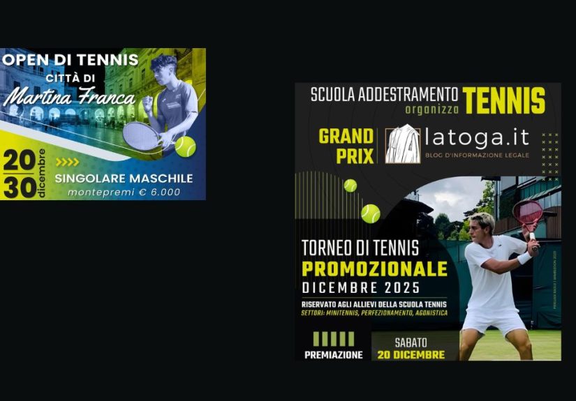 eventi sportivi in Puglia con Torneo Open e Festa del Tennis a Martina Franca