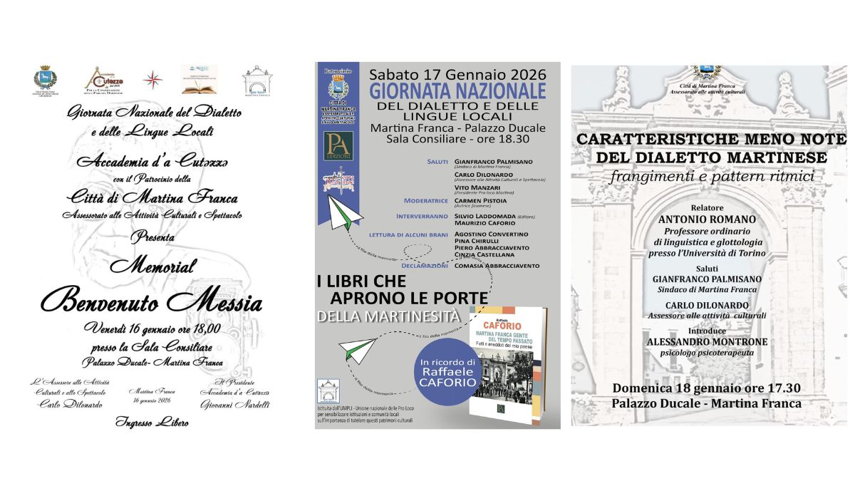 “Dialetto e identità locale al Palazzo Ducale di Martina Franca”
