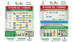 Raccolta differenziata dei rifiuti con nuovi calendari in vigore dal 1° febbraio (1)