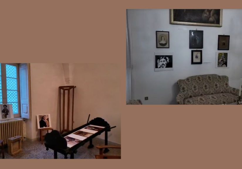 Allestimento della mostra Le Stanze Francesi a Martina Franca nel Conservatorio di Santa Maria della Misericordia