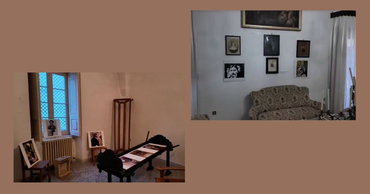 Allestimento della mostra Le Stanze Francesi a Martina Franca nel Conservatorio di Santa Maria della Misericordia