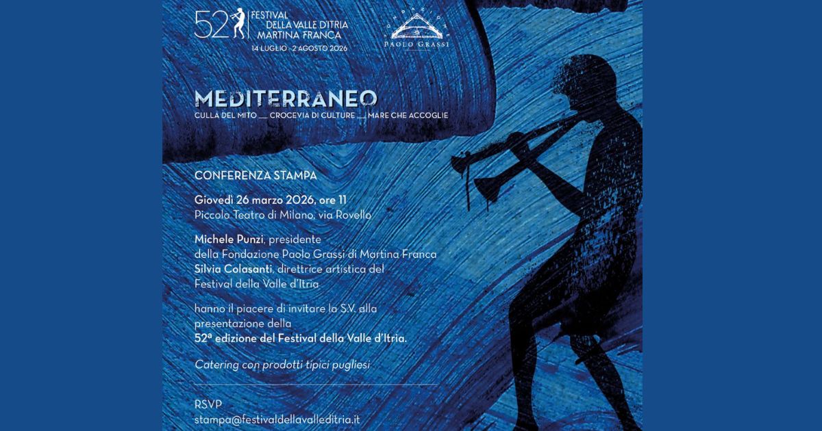 Festival della Valle d’Itria presentazione della 52ª edizione al Piccolo Teatro di Milano