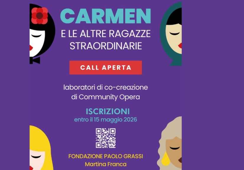 Carmen opera di comunità a Martina Franca con laboratori artistici e costumi in macramé