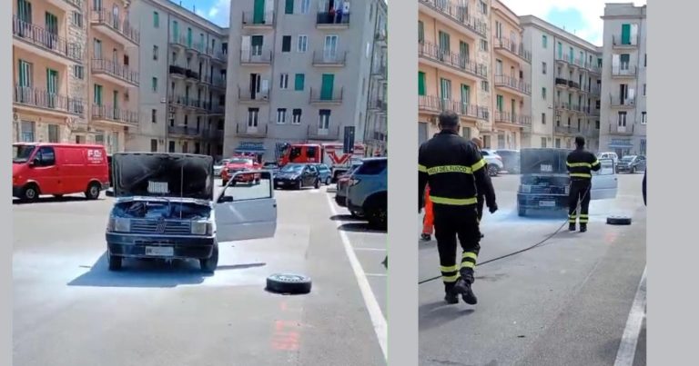 Intervento dei Vigili del Fuoco per auto in avaria