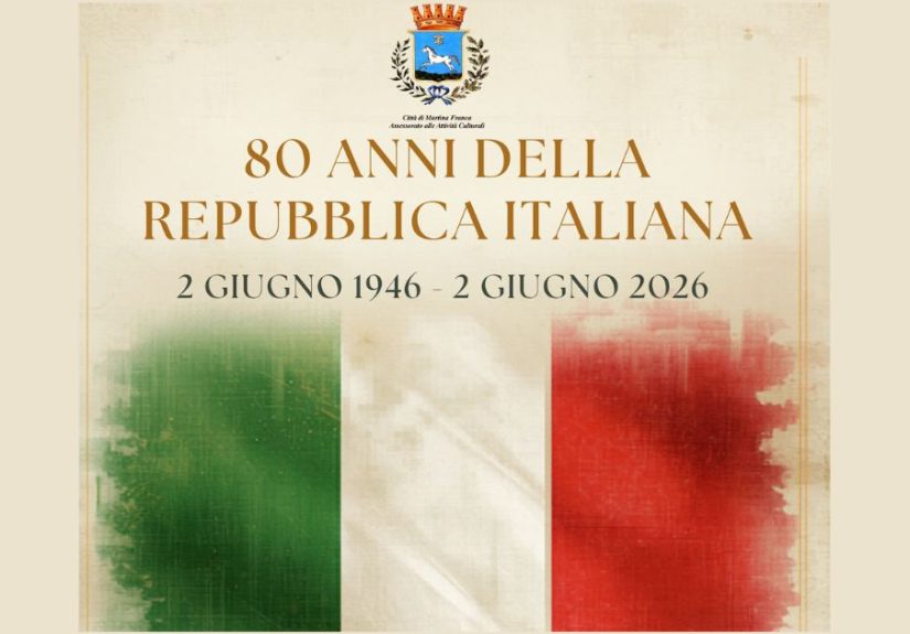 Martina Franca celebra gli 80 anni della Repubblica in Piazza XX Settembre