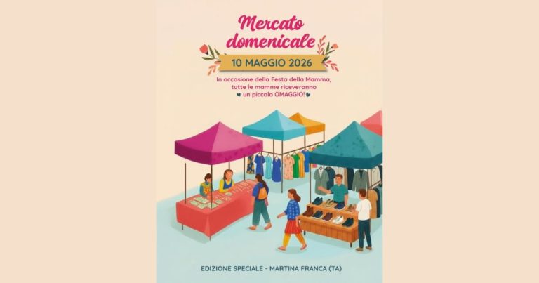 Mercato straordinario a Martina Franca per la Festa della Mamma