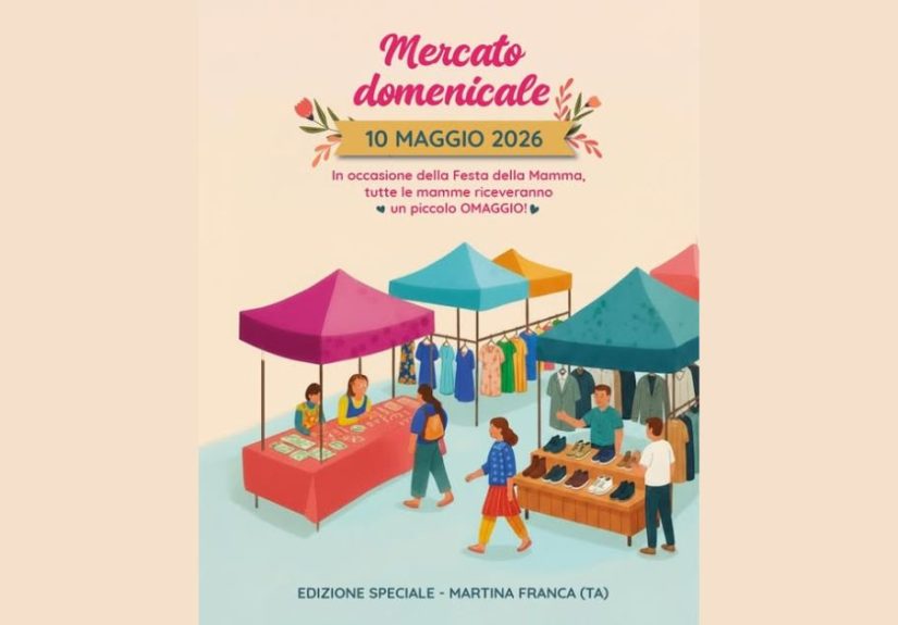 Mercato straordinario a Martina Franca per la Festa della Mamma