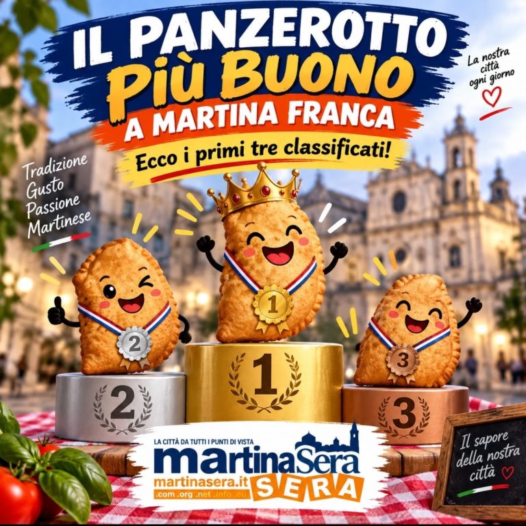 Il panzerotto più buono di Martina Franca 2026, i primi tre classificati