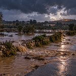 Campagna pugliese dopo la tempesta- immagine generata con IA